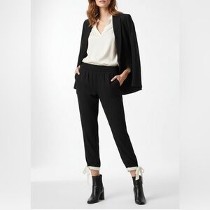 Anthropologie Harlyn ankle tie pants large